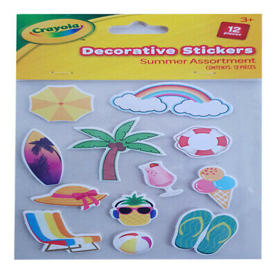 Crayola Decorative Stickers Summer RRP 1 CLEARANCE XL 99p